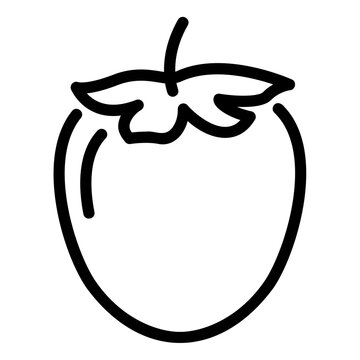 caqui outline icon