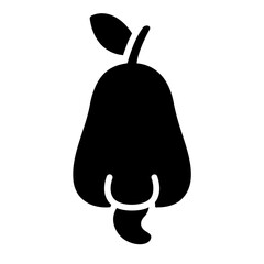 cashew apple glyph icon