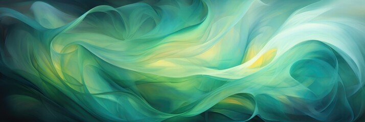 beauty abstract green waves background