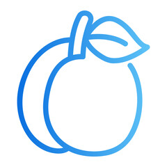 apricot gradient icon