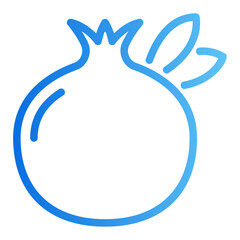 pomegranate gradient icon
