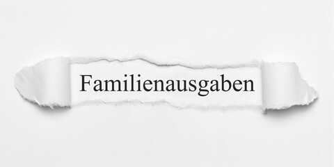 Familienausgaben	
