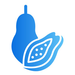papaya gradient icon