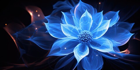 Colorful flower in Neon colors. Neon abstract background. Multicolor floral background. Neon flower backdrop