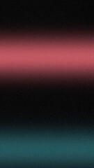 Black dark teal pink coral abstract background. Color gradient. Geometric shape. Wave, wavy curved line. Rough grunge grain noise. Light neon metallic shine shimmer bright. Design.