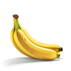 Banana fruit icon isolated transparent background