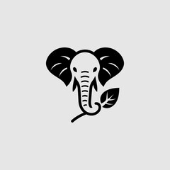MiniMalis and Modern elephant logo or sticker