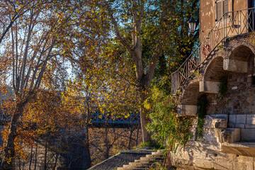 Journée d'automne ensoleillée à Rome