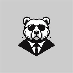 MiniMalis and Moderen bear logo or sticker