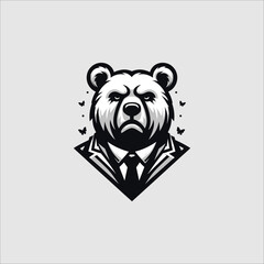 MiniMalis and Moderen bear logo or sticker