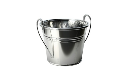 Shiny Stainless Steel Container Alone on a transparent background