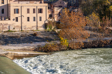 Les rives du Tibre à Rome