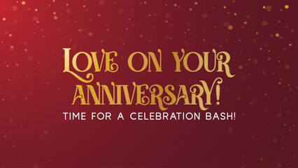 Mom and Dad wishing happy anniversary template 