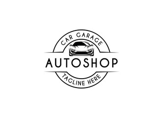Automotive car shop, garage, dealer logo design. 