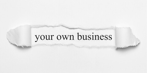 Obraz premium your own business 