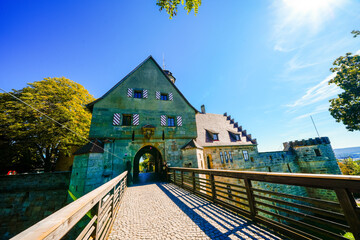Entrance via a bridge to Altenburg near Bamberg.
