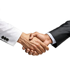 Close-Up Vector of a Businessmen Handshake Signifying Partnership