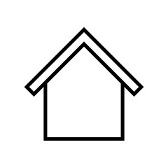 Home icon vector. House illustration sign. Cottage symbol. Hut logo.