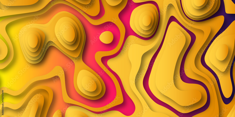 Aufkleber abstract colorful paper cut background design .abstract vector seamless pattern with shadows trendy 