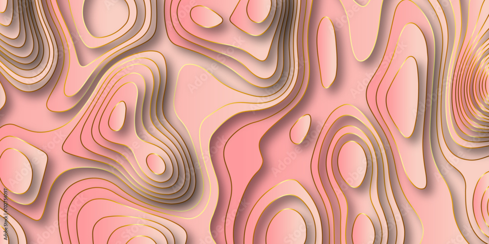 Poster Abstract colorful paper cut background design .Abstract vector seamless pattern with shadows Trendy multicolor contemporary design for prints,flyers,banners,brochures,invitations,covers.
