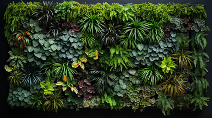 Green Vertical Garden Wall in Urban Space