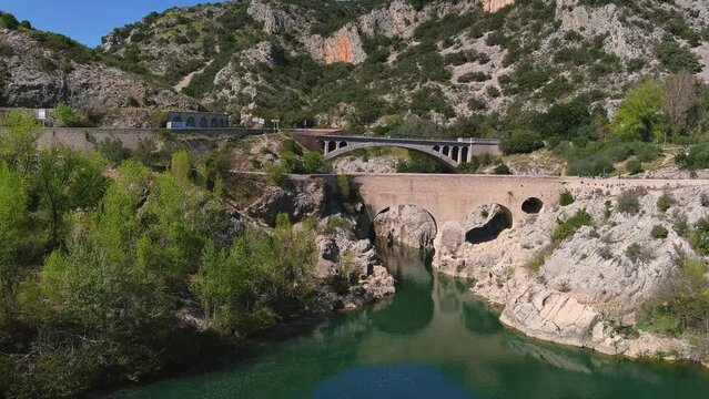 Pont du Diable - Saint-Jean-de-Fos - Plan drone