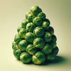 head of cabbage on simple background
 - obrazy, fototapety, plakaty