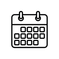 calendar icon vector design template simple and clean