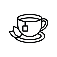 tea icon vector design template simple and clean