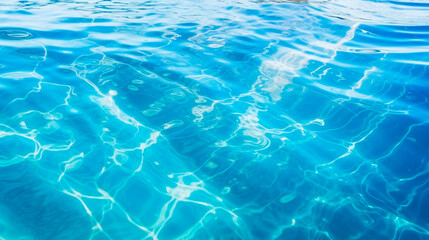 Obraz premium Blue sea water texture. Selective focus.