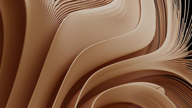 Smoothly expanding 3D ornament in motion a frame with an alpha channel