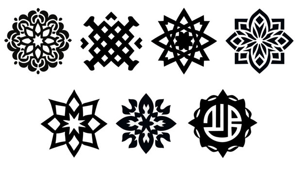 celtic ornament set , celtic elements , celtic tatoo ,backgrount,  set of ornaments