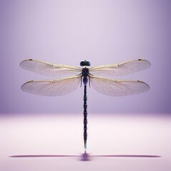 dragonfly close up on simple background