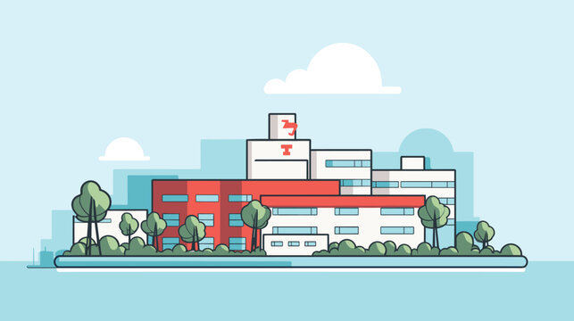 vector art piece capturing the compassionate environment of a healthcare facility.