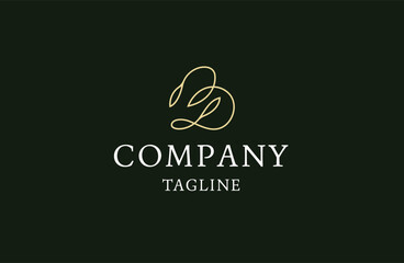 Letter B leaf nature logo icon design template flat vector