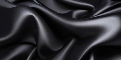 Fototapeta premium Black Silk Background