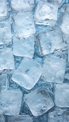 Iced cubes texture, floating, stock background