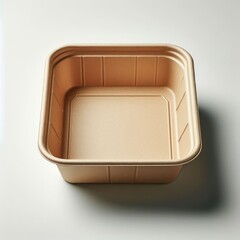 empty cardboard box for take away food