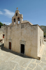 L'église du monastère Moni Préveli près de Spili en Crète