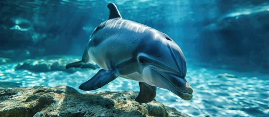 Foto op Plexiglas Scientifically known as Tursiops truncatus, the bottlenose dolphin. © 2rogan