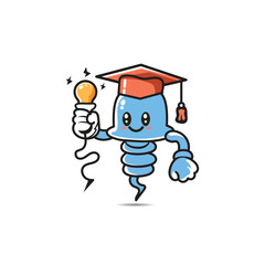 education cartoon character vector