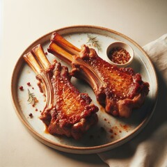 meat grilled lamb chops 