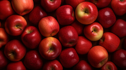 Fresh organic apples, apple background