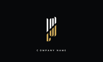 LW, WL, L, W Abstract Letters Logo monogram
