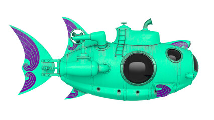 submarine cartoon side view