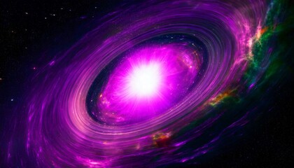 Naklejka premium big bang dramatic explosion in deep space supernova black hole creation of the universe astronomy