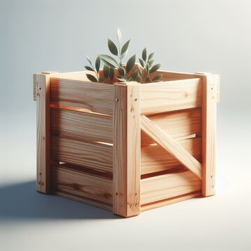 wooden shipping box