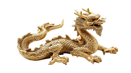 Fototapeta premium chinese golden dragon