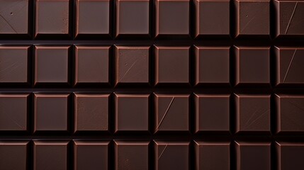 Naklejka premium A close-up of rich, dark chocolate bars arranged neatly on a clean surface.