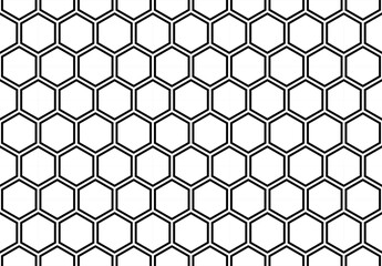 Seamless Honeycomb Shape Motifs Pattern, Beehive or Bee House Form, can use for Decoration, Ornate, Carpet Pattern, Fashion, Fabric, Textile, Tile, Mosaic, Wallpaper, Wrapping Cover, Background, etc.